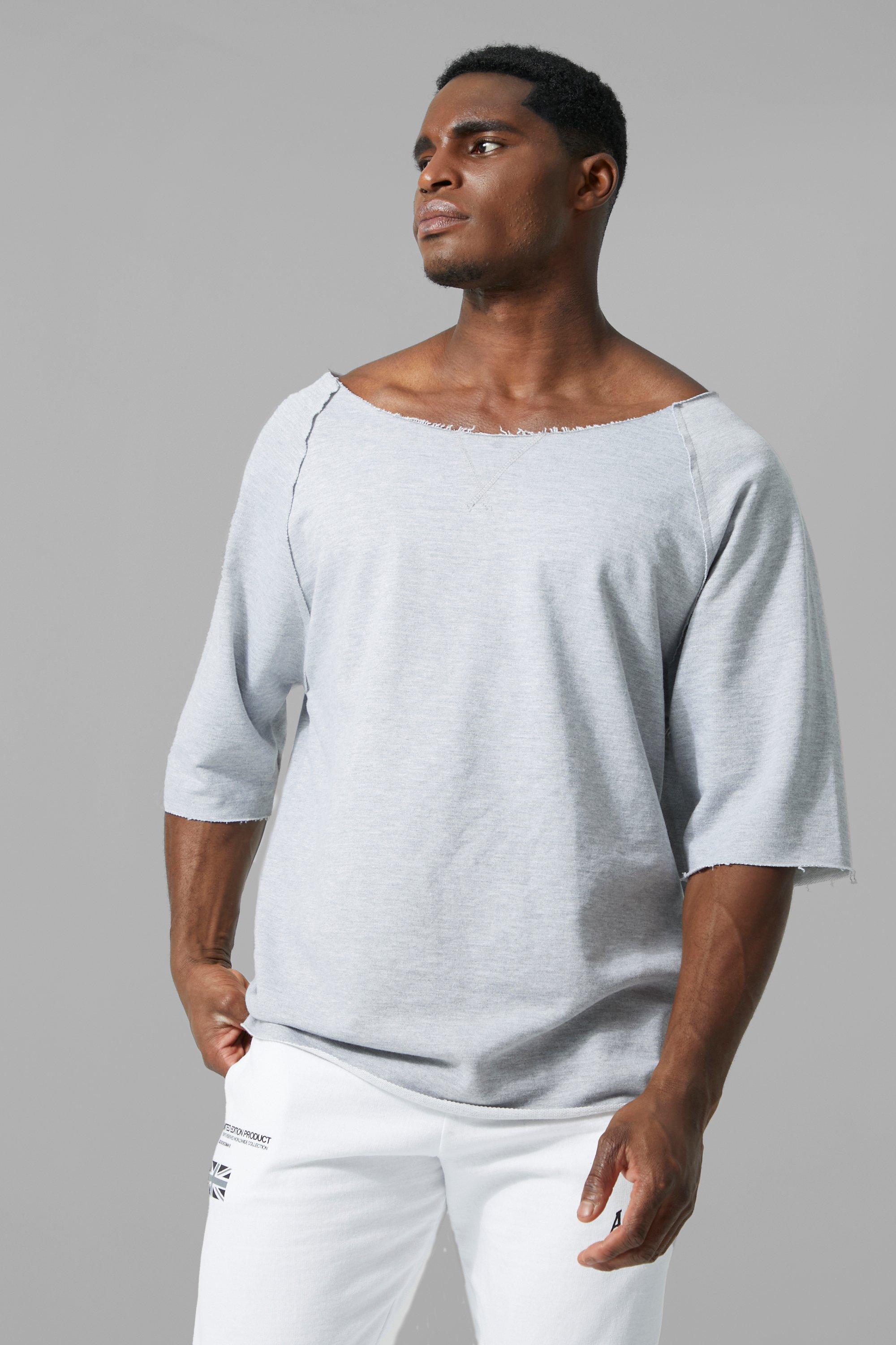 Mens rag top workout on sale shirts